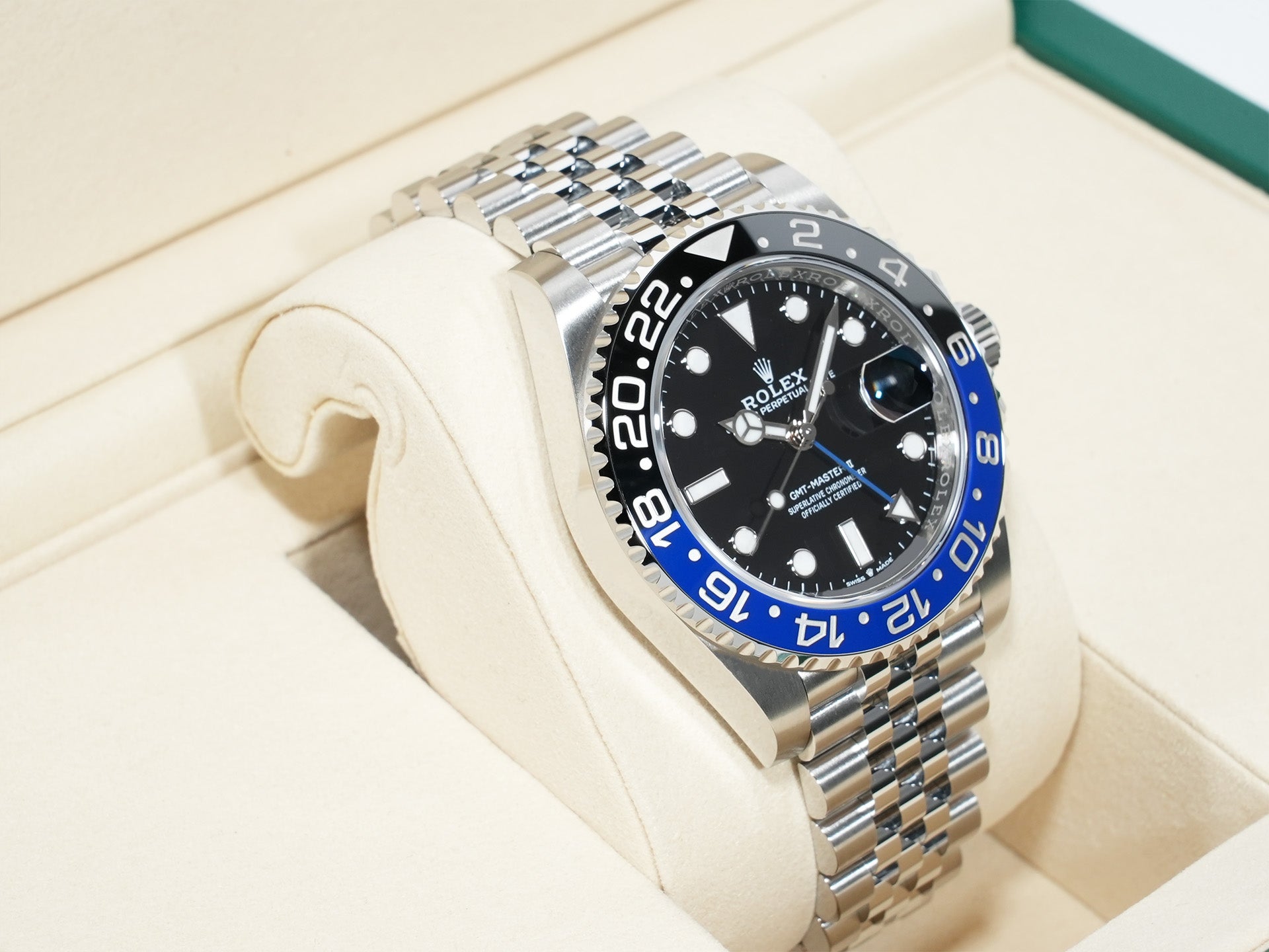 ロレックス GMTマスターII Ref.126710BLNR ステンレススチール ブラック文字盤 ジュビリーブレスレット 未使用 rmikax6o