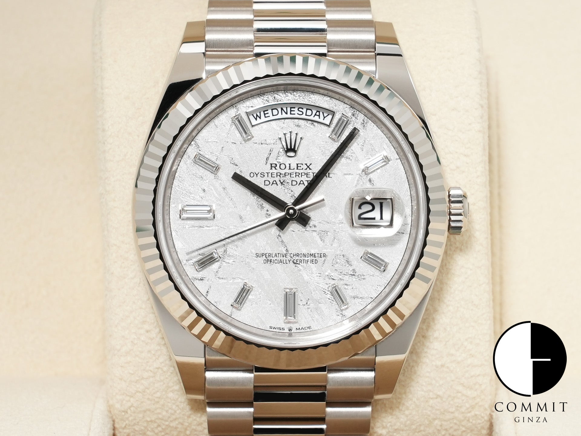 ロレックス デイデイト40 Ref.228239A ホワイトゴールド メテオライト文字盤 未使用 h9fcxy8s