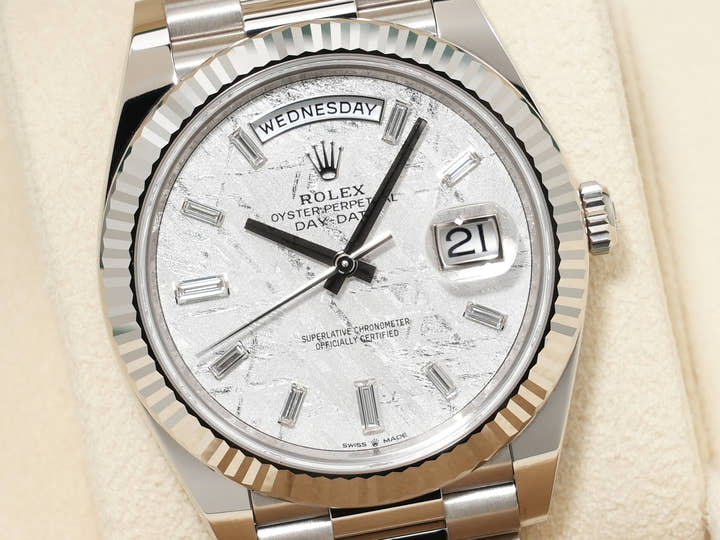 ロレックス デイデイト40 Ref.228239A ホワイトゴールド メテオライト文字盤 未使用 h9fcxy8s