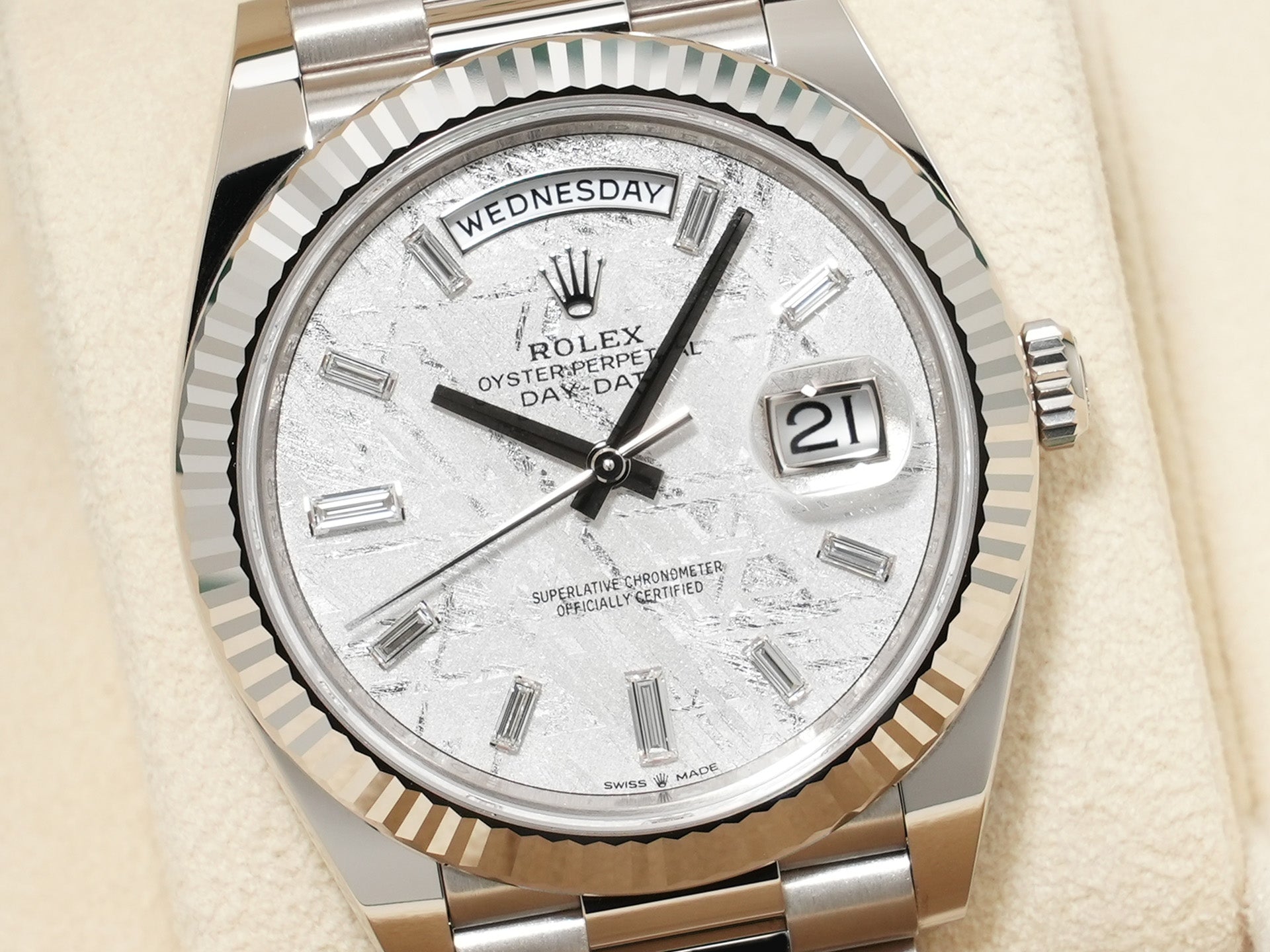 ロレックス デイデイト40 Ref.228239A ホワイトゴールド メテオライト文字盤 未使用 h9fcxy8s