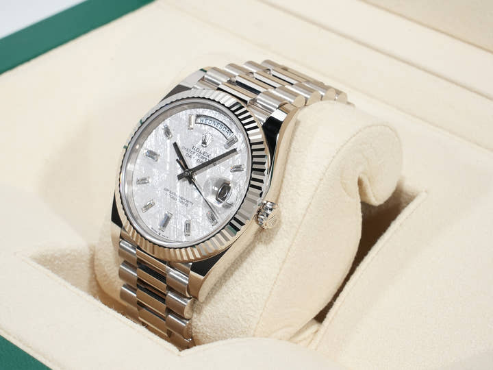 ロレックス デイデイト40 Ref.228239A ホワイトゴールド メテオライト文字盤 未使用 h9fcxy8s