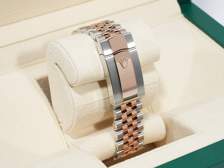 ロレックス デイトジャスト41 Ref.126331 ステンレススチール/エバーローズゴールド チョコレート文字盤 ジュビリーブレスレット 未使用 stibc8md