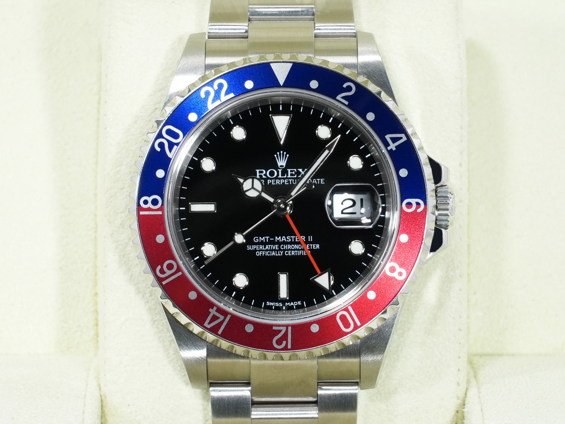 ロレックス GMTマスターII Ref.16710 ステンレススチール ブラック文字盤 オイスターブレスレット 中古 jdwcpb8w