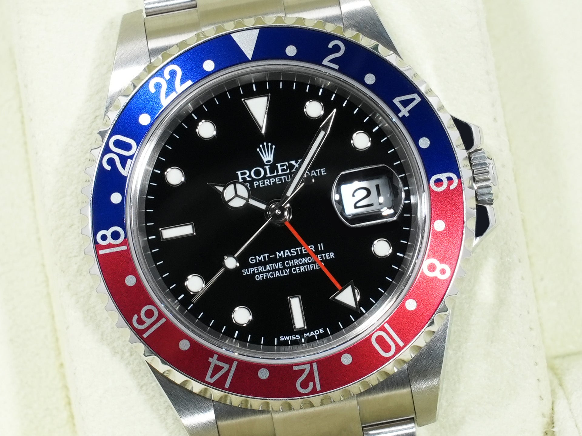 ロレックス GMTマスターII Ref.16710 ステンレススチール ブラック文字盤 オイスターブレスレット 中古 jdwcpb8w