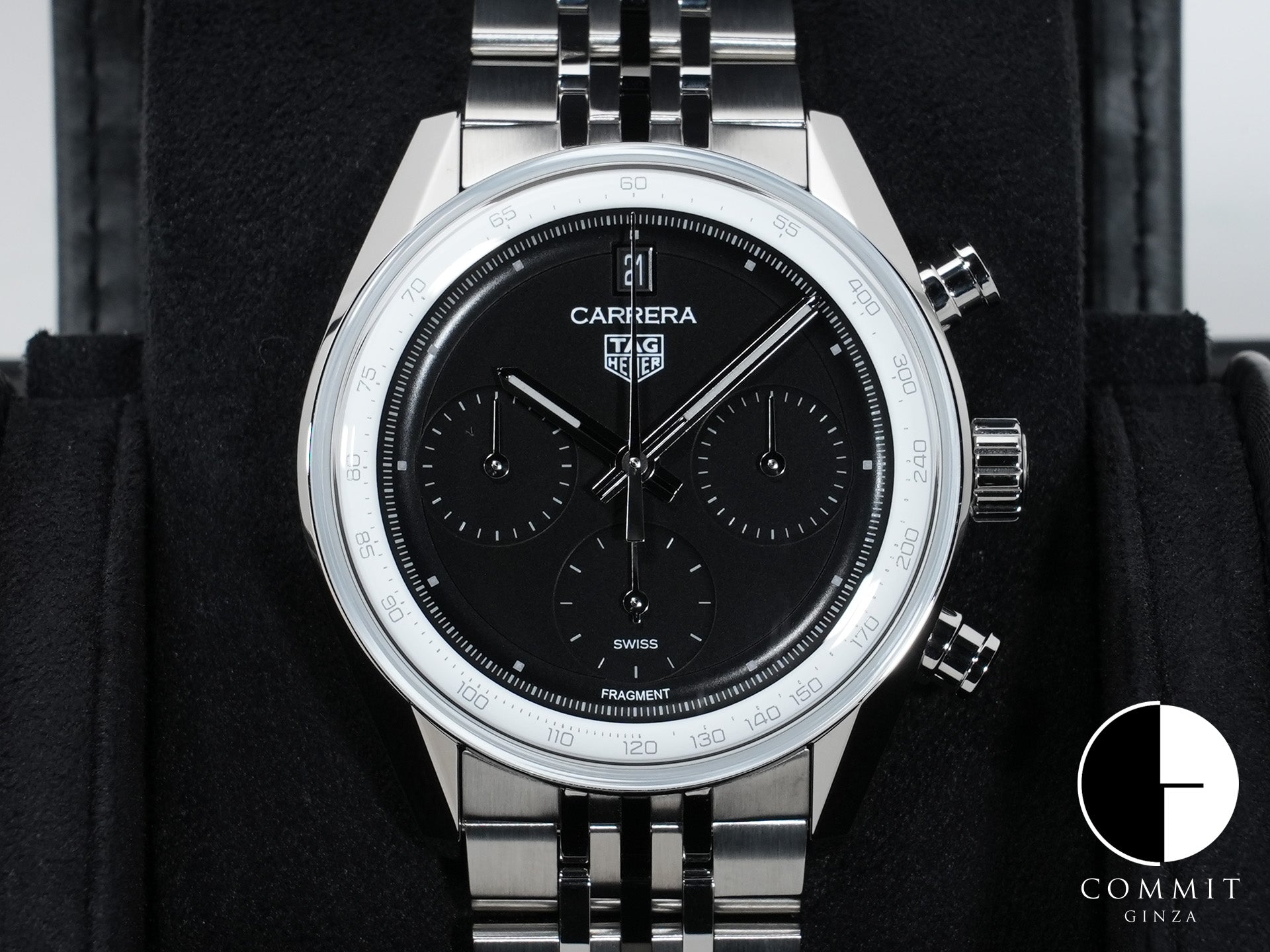タグホイヤー カレラ フラグメント Ref.CBS221B.BA0045 ステンレススチール ブラック文字盤 未使用 vufduxv8