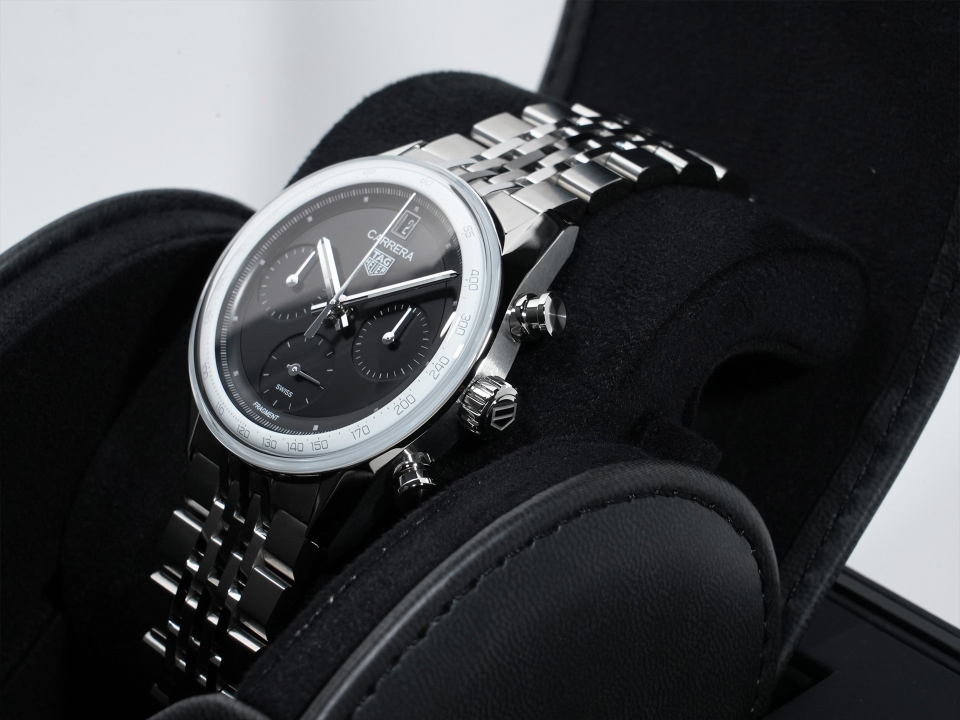 タグホイヤー カレラ フラグメント Ref.CBS221B.BA0045 ステンレススチール ブラック文字盤 未使用 vufduxv8