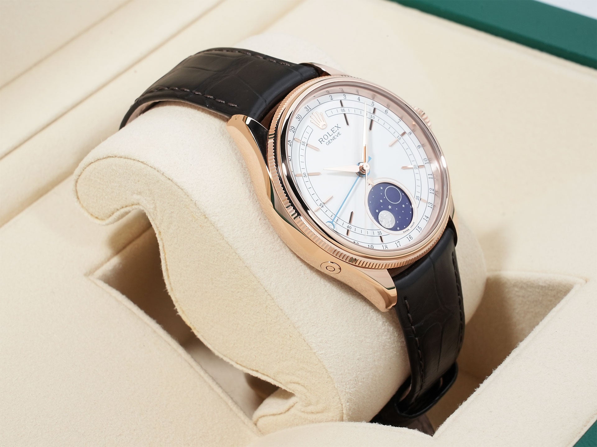 ロレックス チェリーニ ムーンフェイズ Ref.50535 エバーローズゴールド ホワイト文字盤 美品 dhhahujs