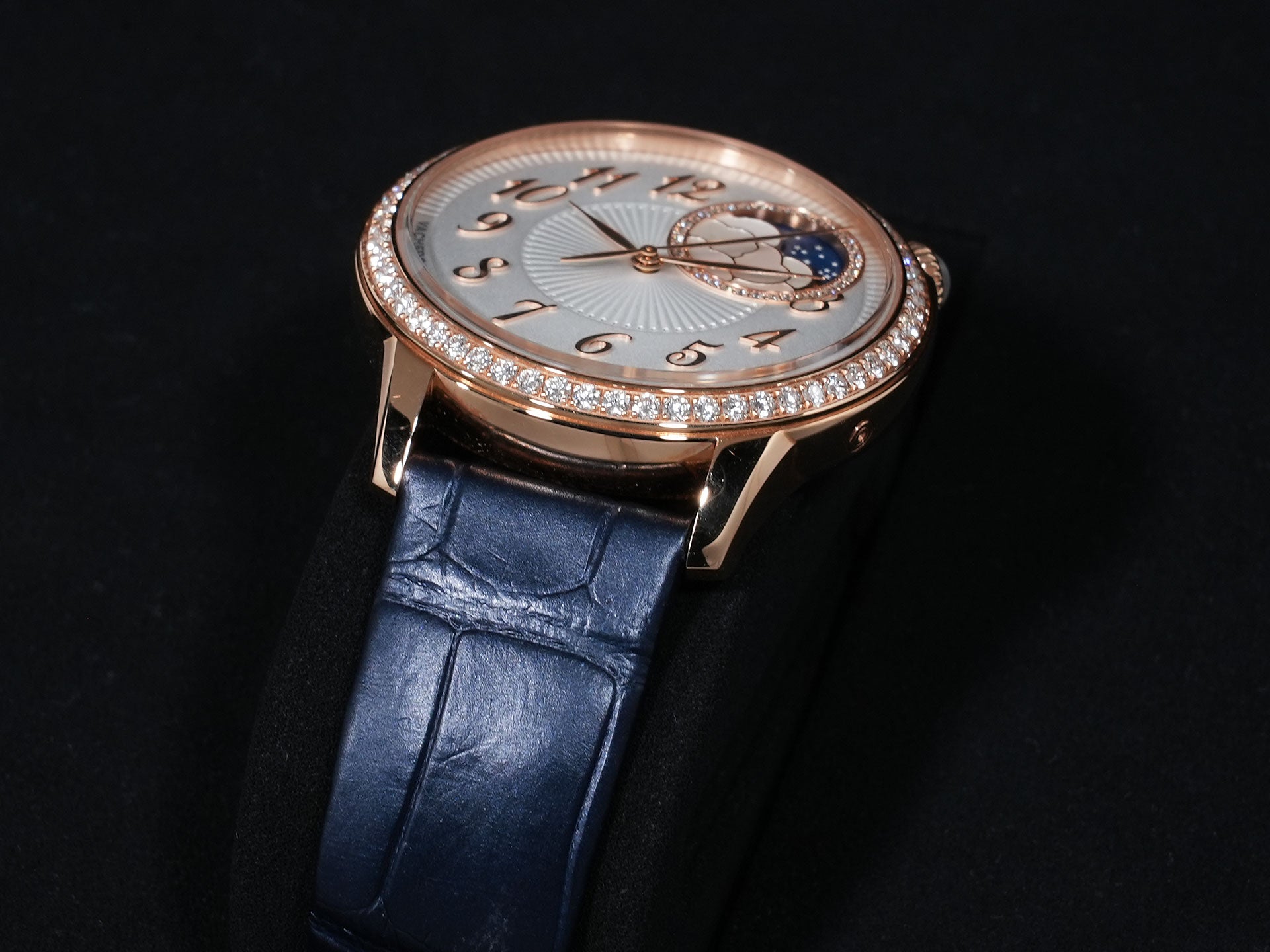 ヴァシュロンコンスタンタン エジェリー・ムーンフェイズ Ref.8005F/000R-B498 ピンクゴールド シルバー文字盤 美中古 bg839a36