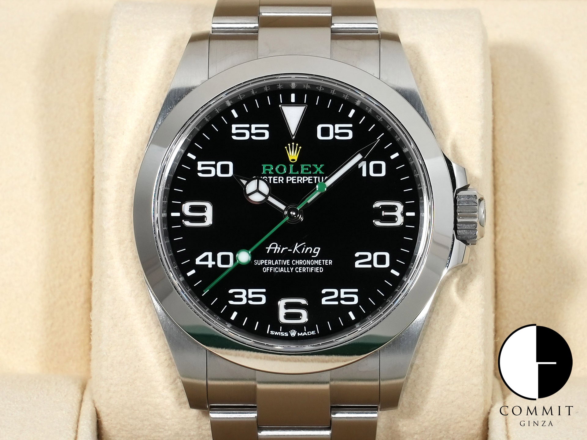 ロレックス エアキング Ref.126900 ステンレススチール ブラック文字盤 オイスターブレスレット 中古 djmx9bjj