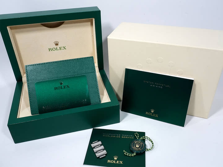 ロレックス エアキング Ref.126900 ステンレススチール ブラック文字盤 オイスターブレスレット 中古 djmx9bjj