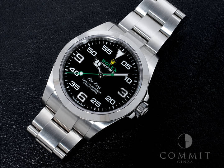 ロレックス エアキング Ref.126900 ステンレススチール ブラック文字盤 オイスターブレスレット 中古 djmx9bjj