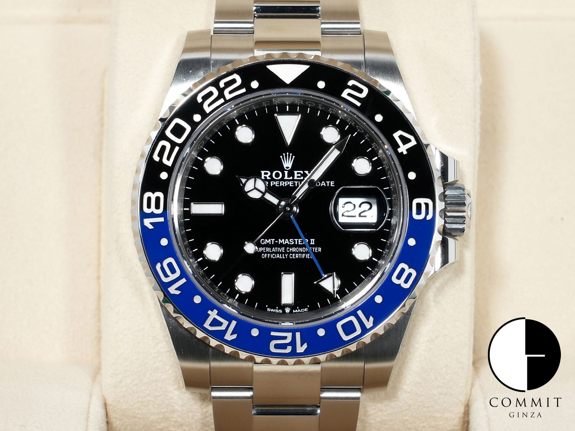 ロレックス GMTマスターII Ref.126710BLNR ステンレススチール ブラック文字盤 オイスターブレスレット 中古 ex2jnpbx