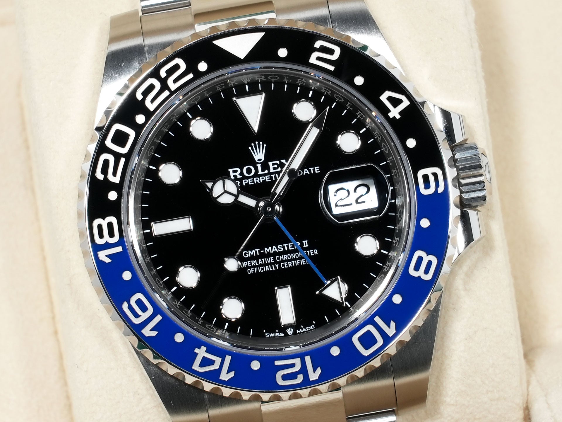 ロレックス GMTマスターII Ref.126710BLNR ステンレススチール ブラック文字盤 オイスターブレスレット 中古 ex2jnpbx