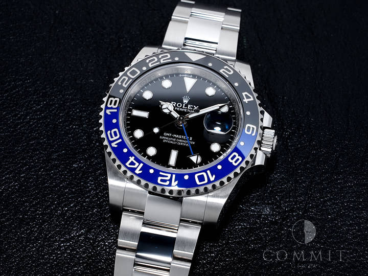 ロレックス GMTマスターII Ref.126710BLNR ステンレススチール ブラック文字盤 オイスターブレスレット 中古 ex2jnpbx