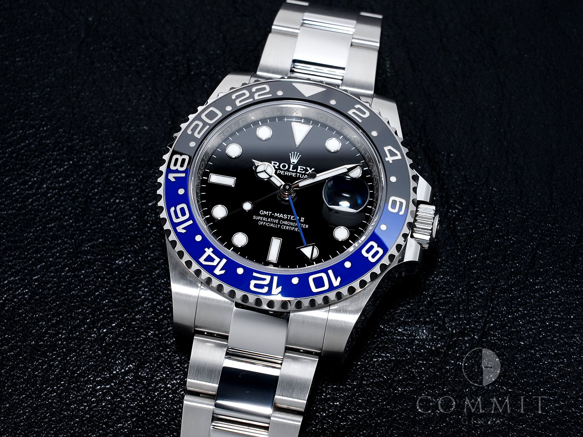 ロレックス GMTマスターII Ref.126710BLNR ステンレススチール ブラック文字盤 オイスターブレスレット 中古 ex2jnpbx