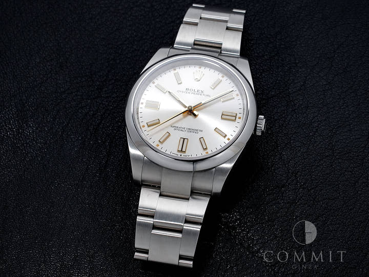 ロレックス オイスターパーペチュアル41 Ref.124300 ステンレススチール シルバー文字盤 中古 n2xsw3fg