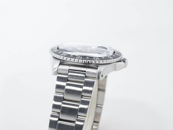 ロレックス GMTマスター Ref.1675 ステンレススチール ブラック文字盤 オイスターブレスレット 中古 qauuhm8q