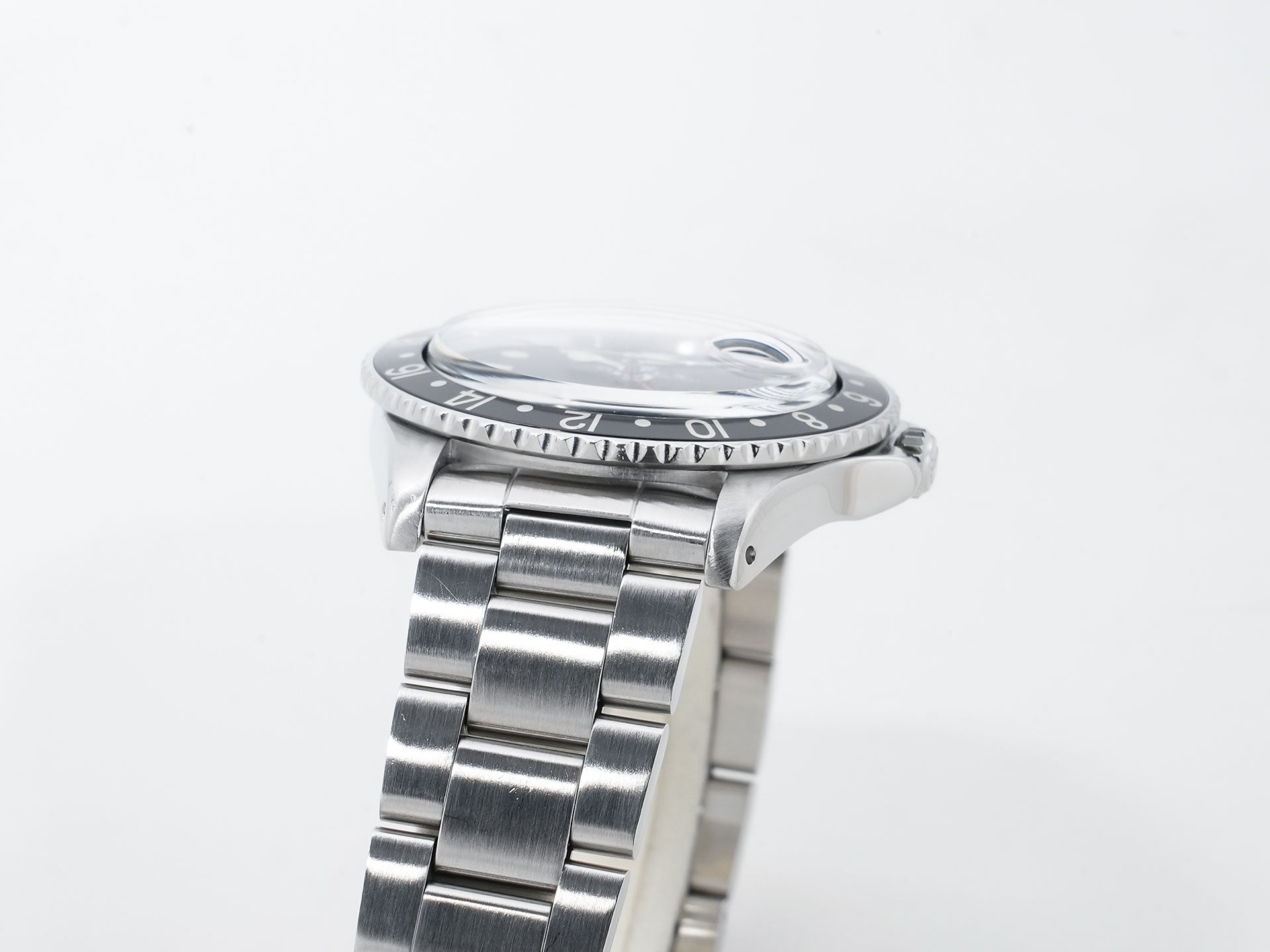 ロレックス GMTマスター Ref.1675 ステンレススチール ブラック文字盤 オイスターブレスレット 中古 qauuhm8q