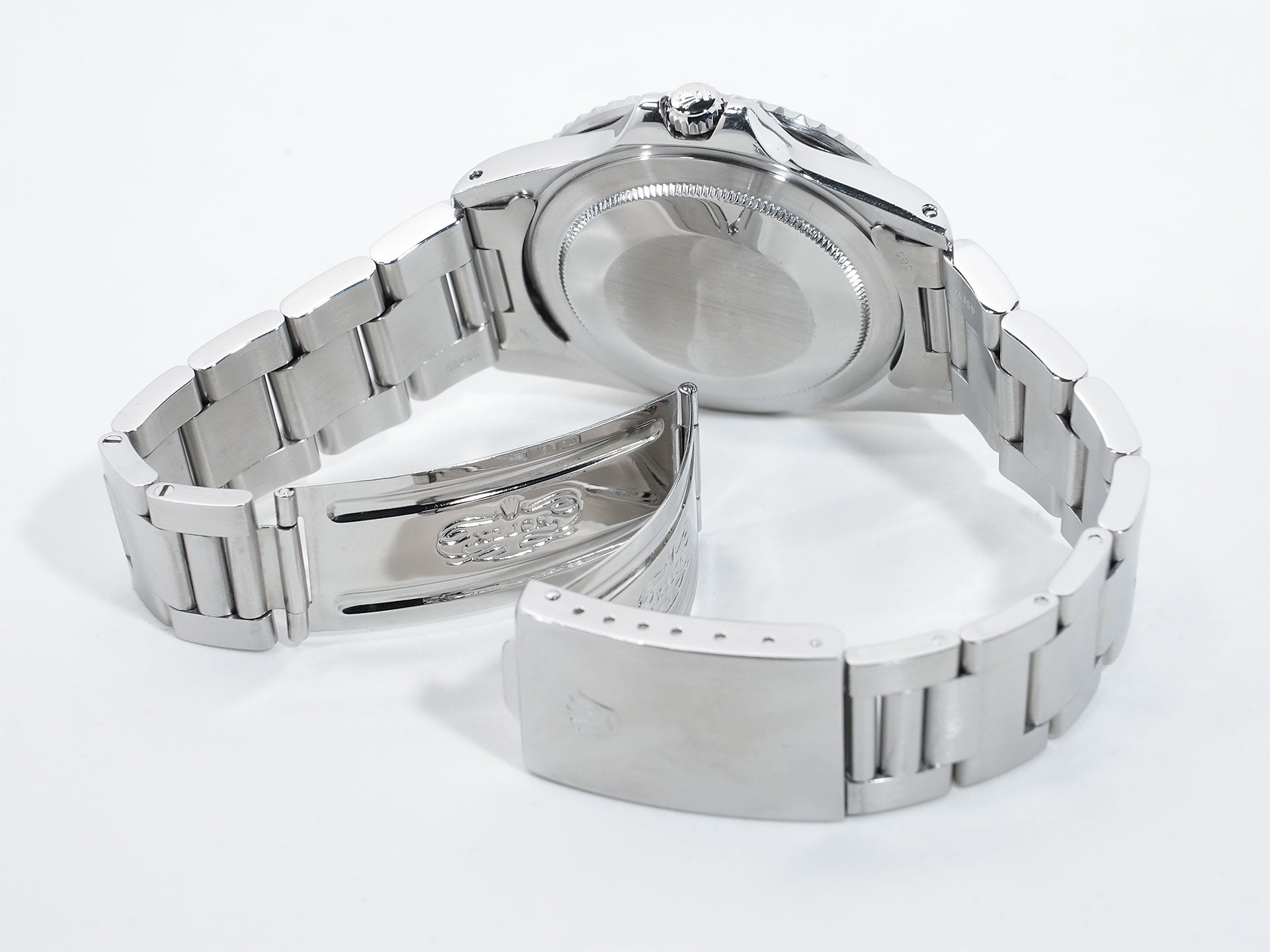 Pre-owned Rolex GMT-Master Ref. 1675 Stainless Steel Black Dial Oyster Bracelet qauuhm8q