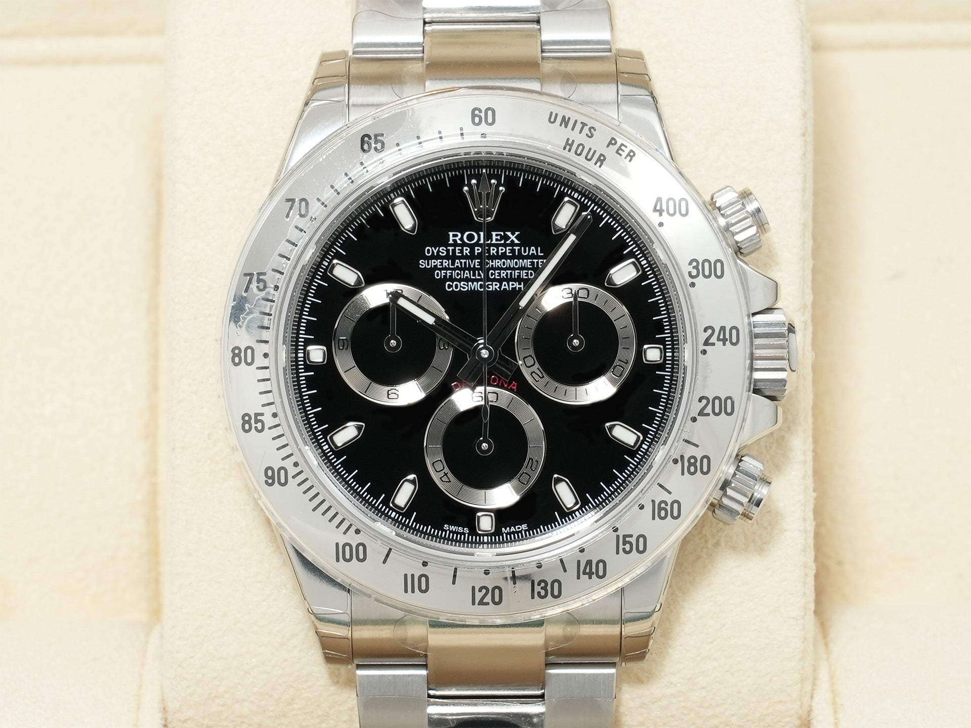 ロレックス デイトナ Ref.116520 ステンレススチール ブラック文字盤 デッドストック xwpy7yw9