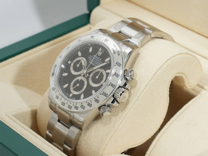 ロレックス デイトナ Ref.116520 ステンレススチール ブラック文字盤 デッドストック xwpy7yw9