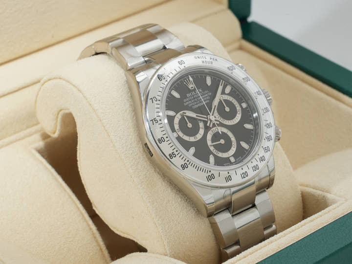 ロレックス デイトナ Ref.116520 ステンレススチール ブラック文字盤 デッドストック xwpy7yw9