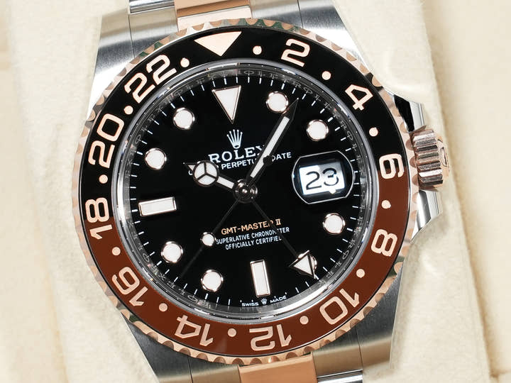 Rolex GMT-Master II Ref. 126711CHNR Stainless Steel/Everose Gold Black Dial Oyster Bracelet Excellent Condition br7c7yj8