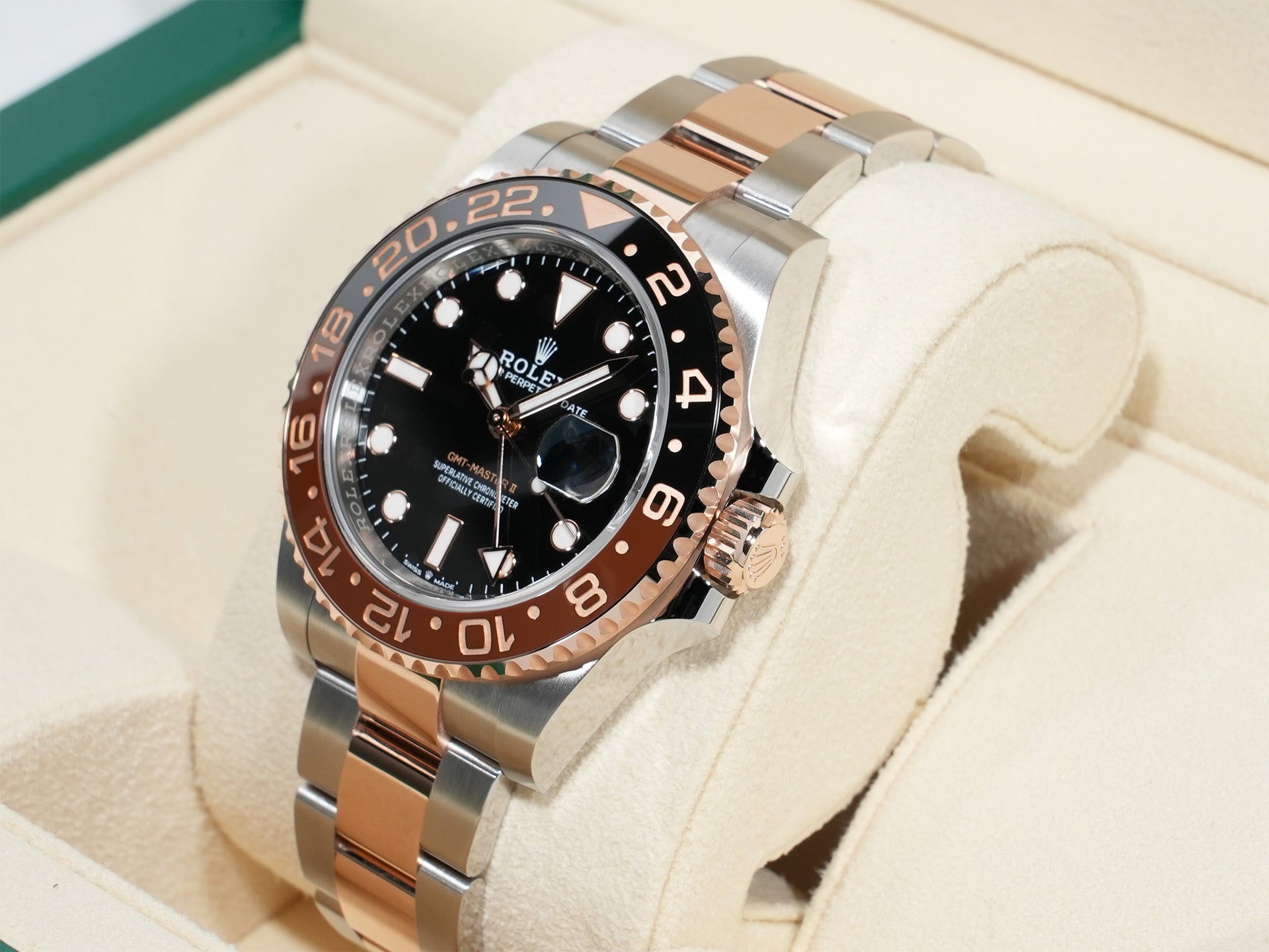 Rolex GMT-Master II Ref. 126711CHNR Stainless Steel/Everose Gold Black Dial Oyster Bracelet Excellent Condition br7c7yj8