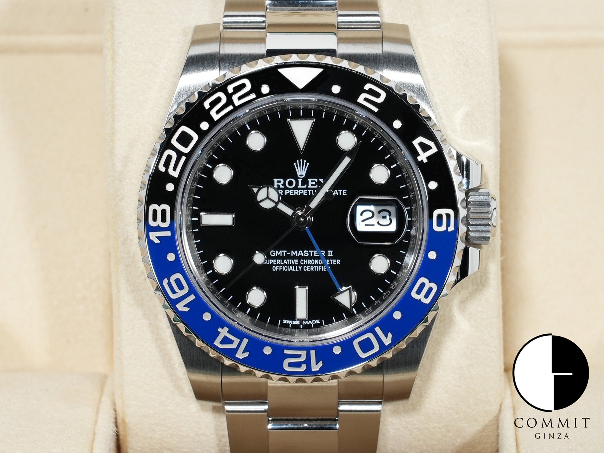 Rolex GMT-Master II Ref. 116710BLNR Stainless Steel Black Dial Oyster Bracelet Excellent Condition rojy6eub