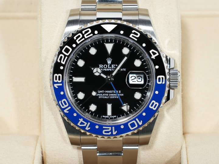 Rolex GMT-Master II Ref. 116710BLNR Stainless Steel Black Dial Oyster Bracelet Excellent Condition rojy6eub