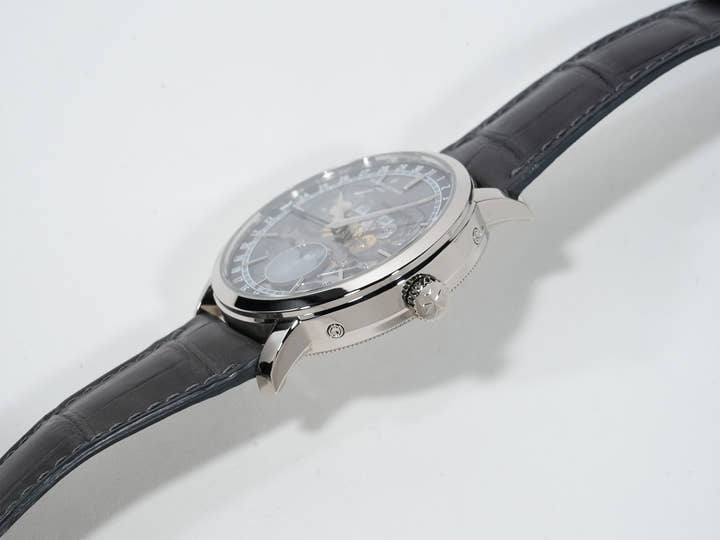 ヴァシュロンコンスタンタン トラディショナル コンプリートカレンダー オープンフェイス Ref.4020T/000G-B655 ホワイトゴールド スケルトン文字盤 美品 7s8j2ppp