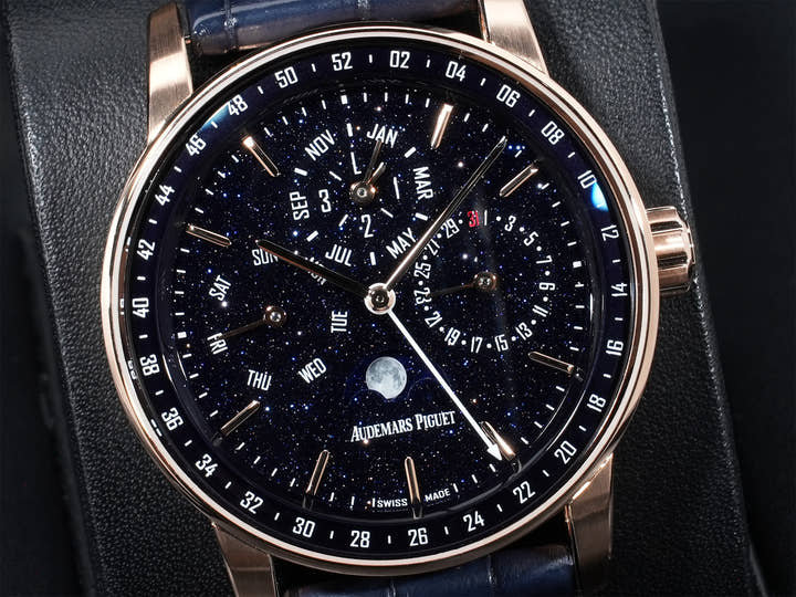 オーデマピゲ CODE 11.59 バイ オーデマ ピゲ パーペチュアルカレンダー Ref.26394OR.OO.D321CR.01 ピンクゴールド ブルーアヴェンチュリン文字盤 美品 jnyotdnp