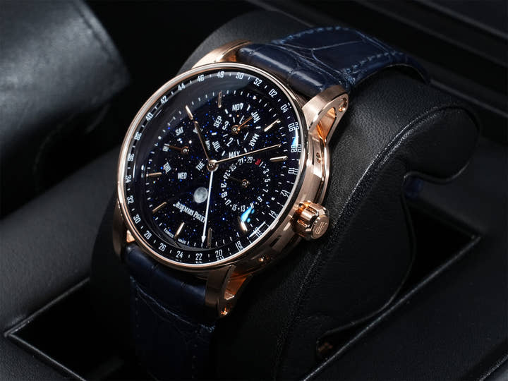 オーデマピゲ CODE 11.59 バイ オーデマ ピゲ パーペチュアルカレンダー Ref.26394OR.OO.D321CR.01 ピンクゴールド ブルーアヴェンチュリン文字盤 美品 jnyotdnp