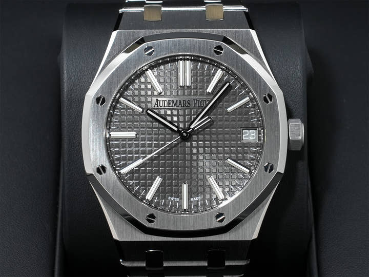 オーデマピゲ ロイヤルオーク Ref.15510ST.OO.1320ST.10 ステンレススチール グレー文字盤 美品 k39ac5z5