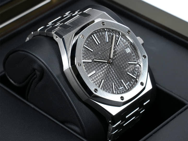 オーデマピゲ ロイヤルオーク Ref.15510ST.OO.1320ST.10 ステンレススチール グレー文字盤 美品 k39ac5z5