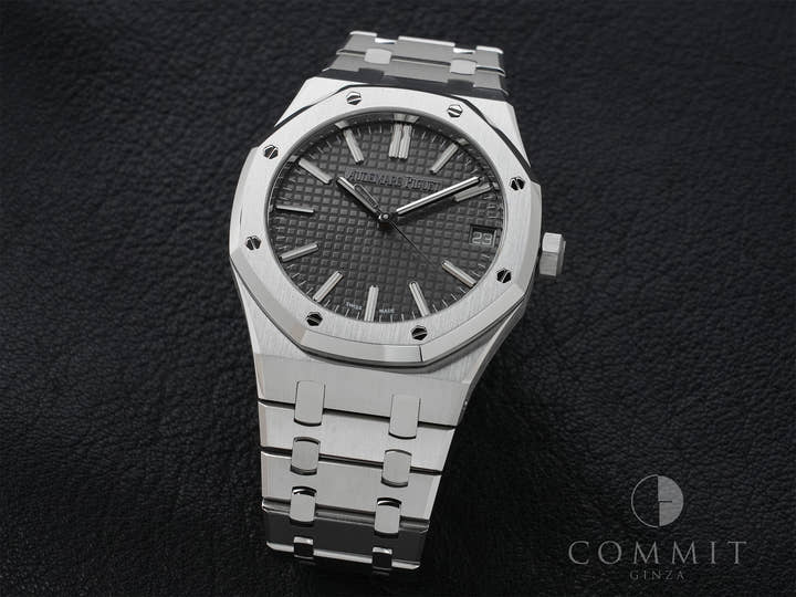 オーデマピゲ ロイヤルオーク Ref.15510ST.OO.1320ST.10 ステンレススチール グレー文字盤 美品 k39ac5z5