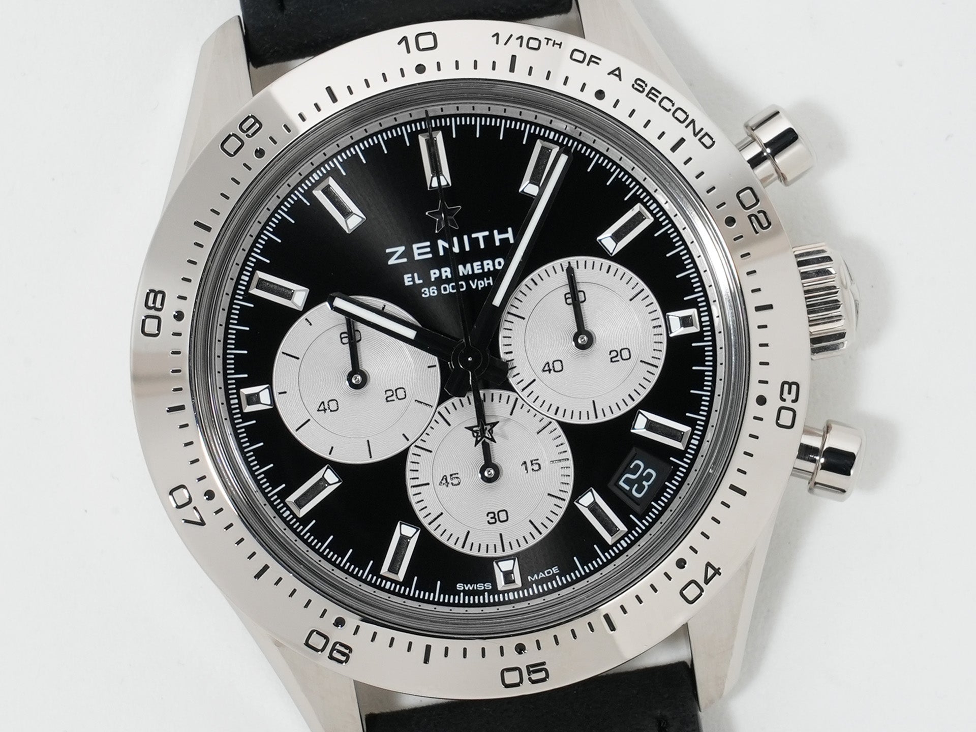 Zenith Chronomaster Sport Gold Ref. 65.3101.3600/21.C920 18K White Gold Black Dial Excellent Condition 3h2pnxv9