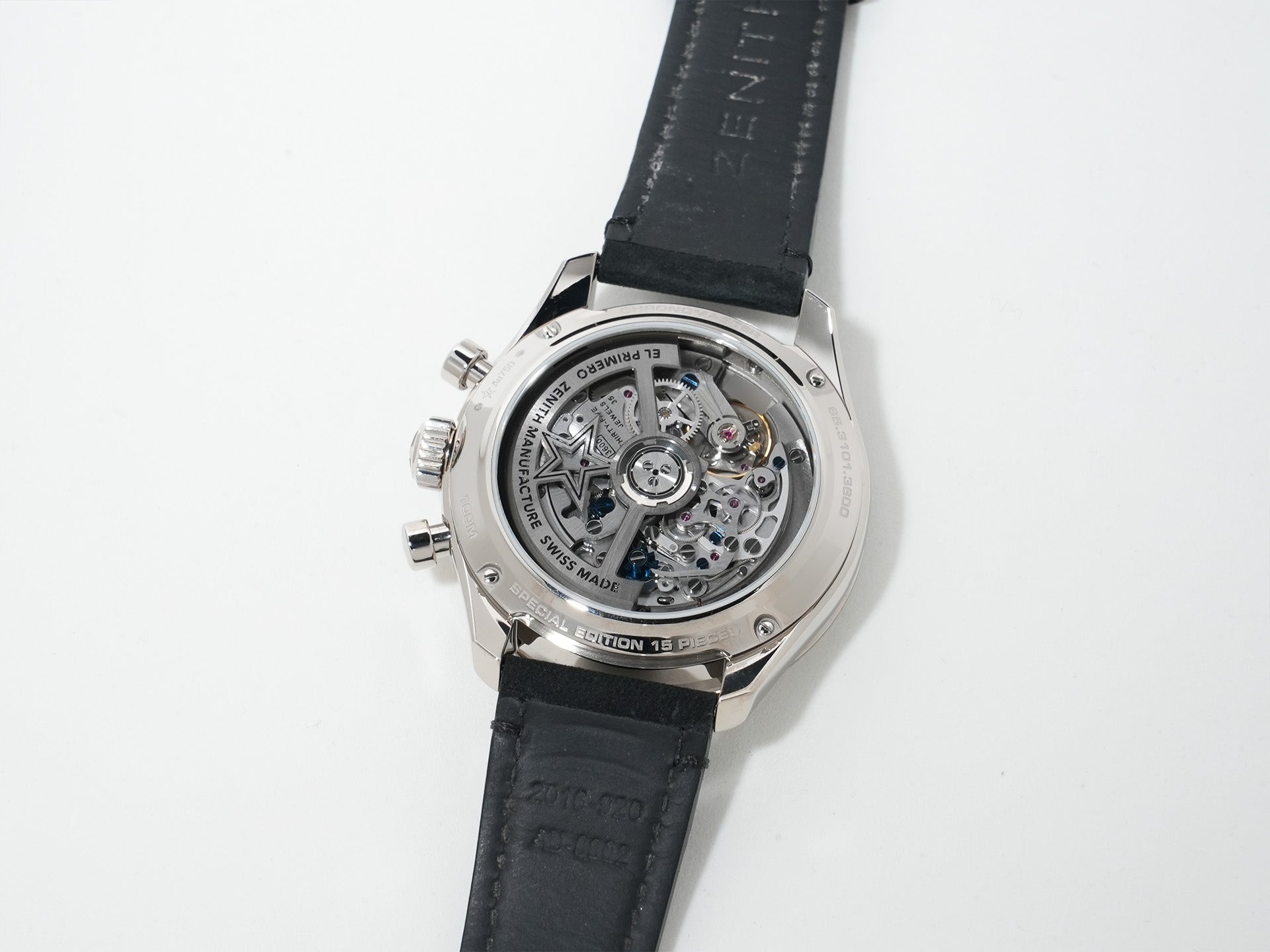 Zenith Chronomaster Sport Gold Ref. 65.3101.3600/21.C920 18K White Gold Black Dial Excellent Condition 3h2pnxv9