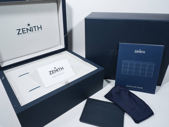 Zenith Chronomaster Sport Gold Ref. 65.3101.3600/21.C920 18K White Gold Black Dial Excellent Condition 3h2pnxv9