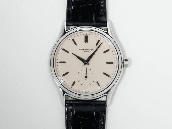 パテックフィリップ カラトラバ Ref.3923A ステンレススチール アイボリー文字盤 美中古 in49jmv6