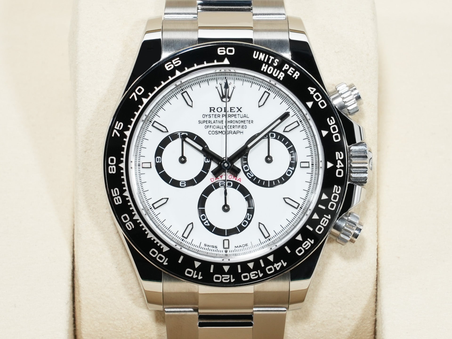 ロレックス デイトナ Ref.126500LN ステンレススチール ホワイト文字盤 極美品 7e69wfwc