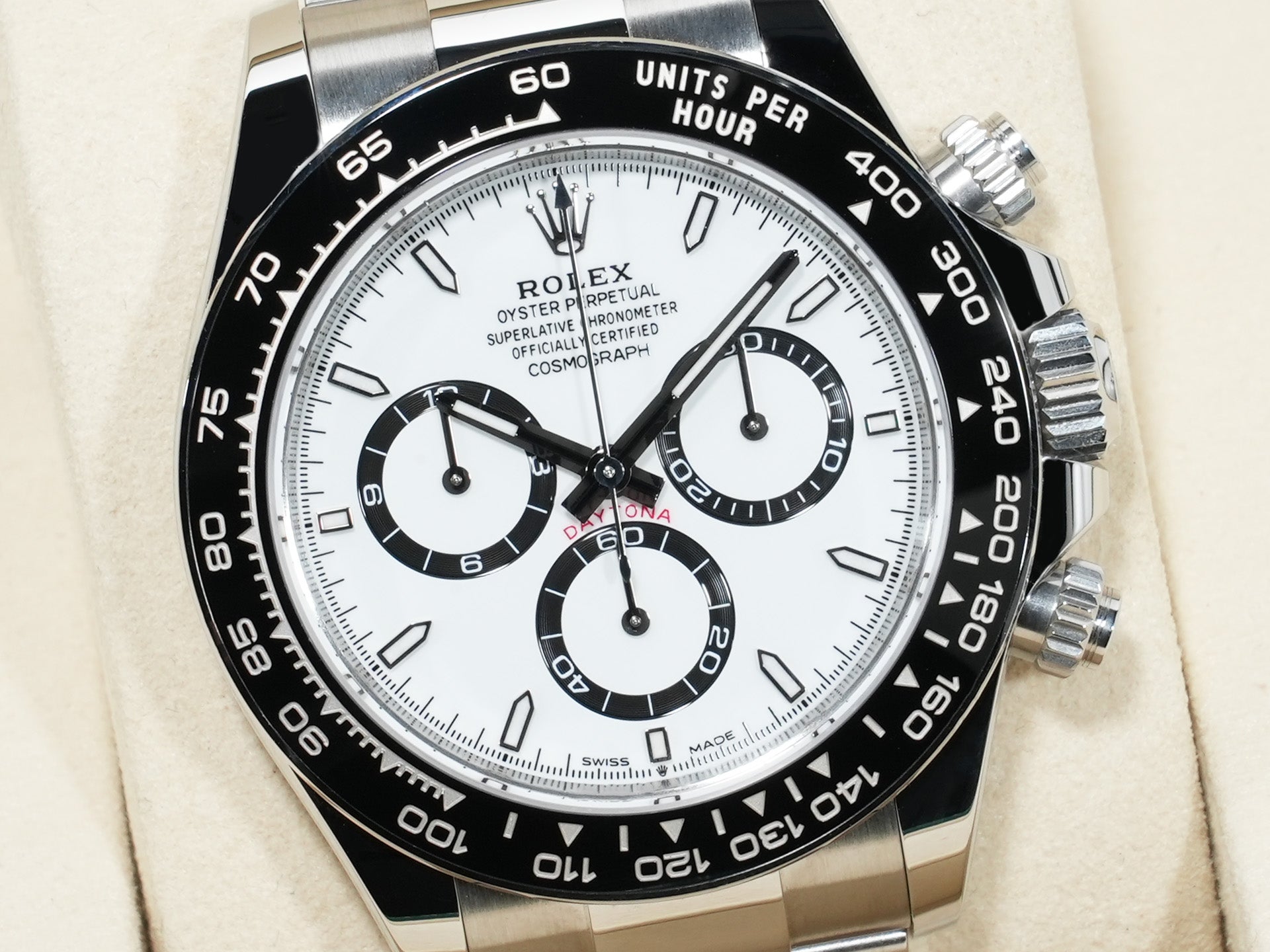 ロレックス デイトナ Ref.126500LN ステンレススチール ホワイト文字盤 極美品 7e69wfwc