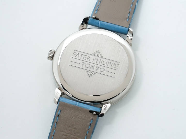 パテックフィリップ カラトラバ グランド エキシビジョン 東京2023 Ref.6127G-010/7127G-010 ホワイトゴールド ラックライトブルー(スカイブルー) ライラックトーン(パープル)文字盤 美品 7wmc4w93