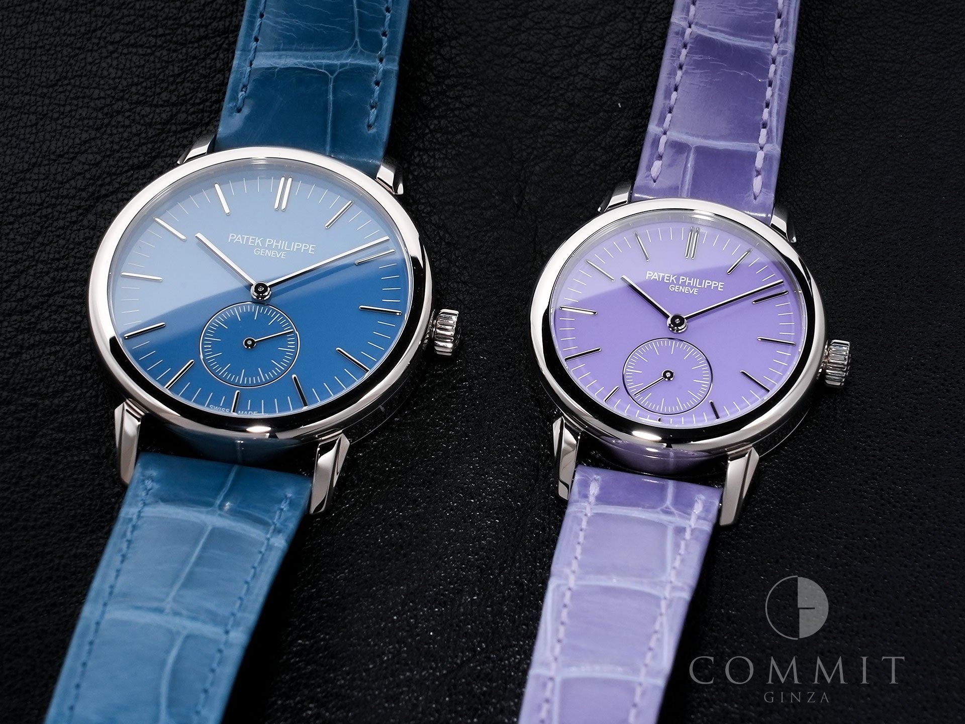 パテックフィリップ カラトラバ グランド エキシビジョン 東京2023 Ref.6127G-010/7127G-010 ホワイトゴールド ラックライトブルー(スカイブルー) ライラックトーン(パープル)文字盤 美品 7wmc4w93