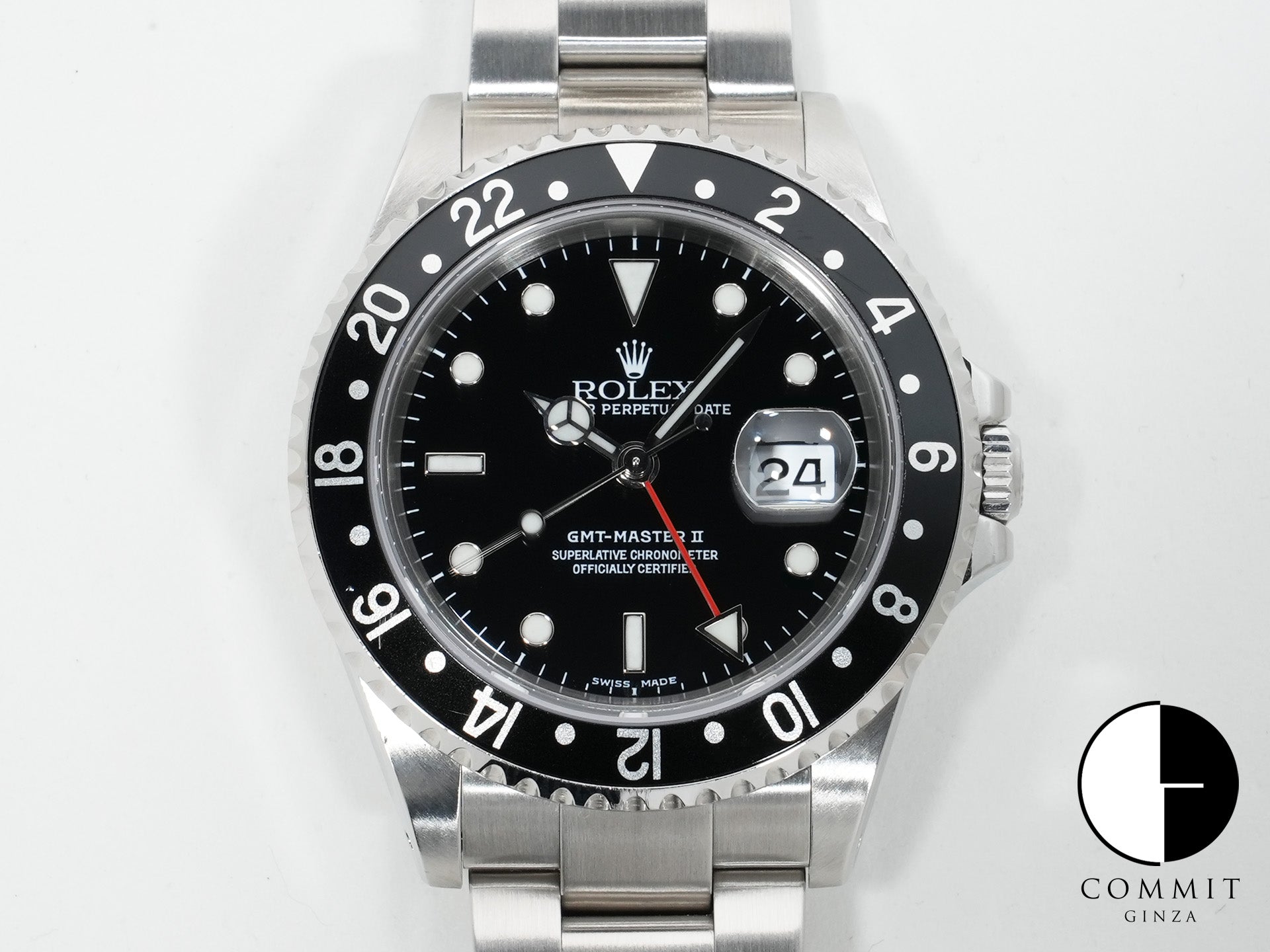 Rolex GMT-Master II Ref. 16710 Stainless Steel Black Dial Oyster Bracelet Excellent Condition u84vjxrk