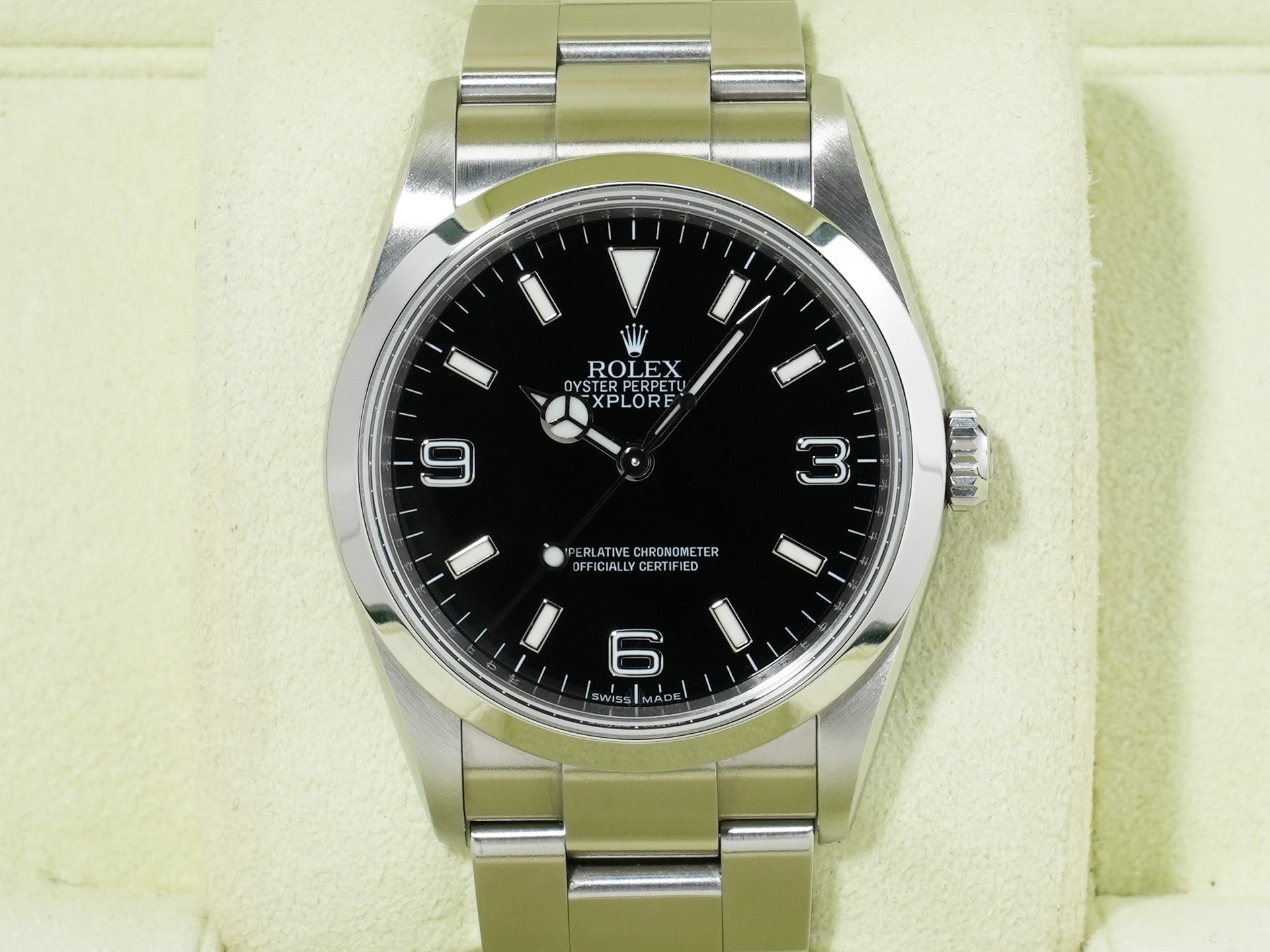 ロレックス エクスプローラーI Ref.114270 ステンレススチール ブラック文字盤 オイスターブレスレット 中古 76imptve