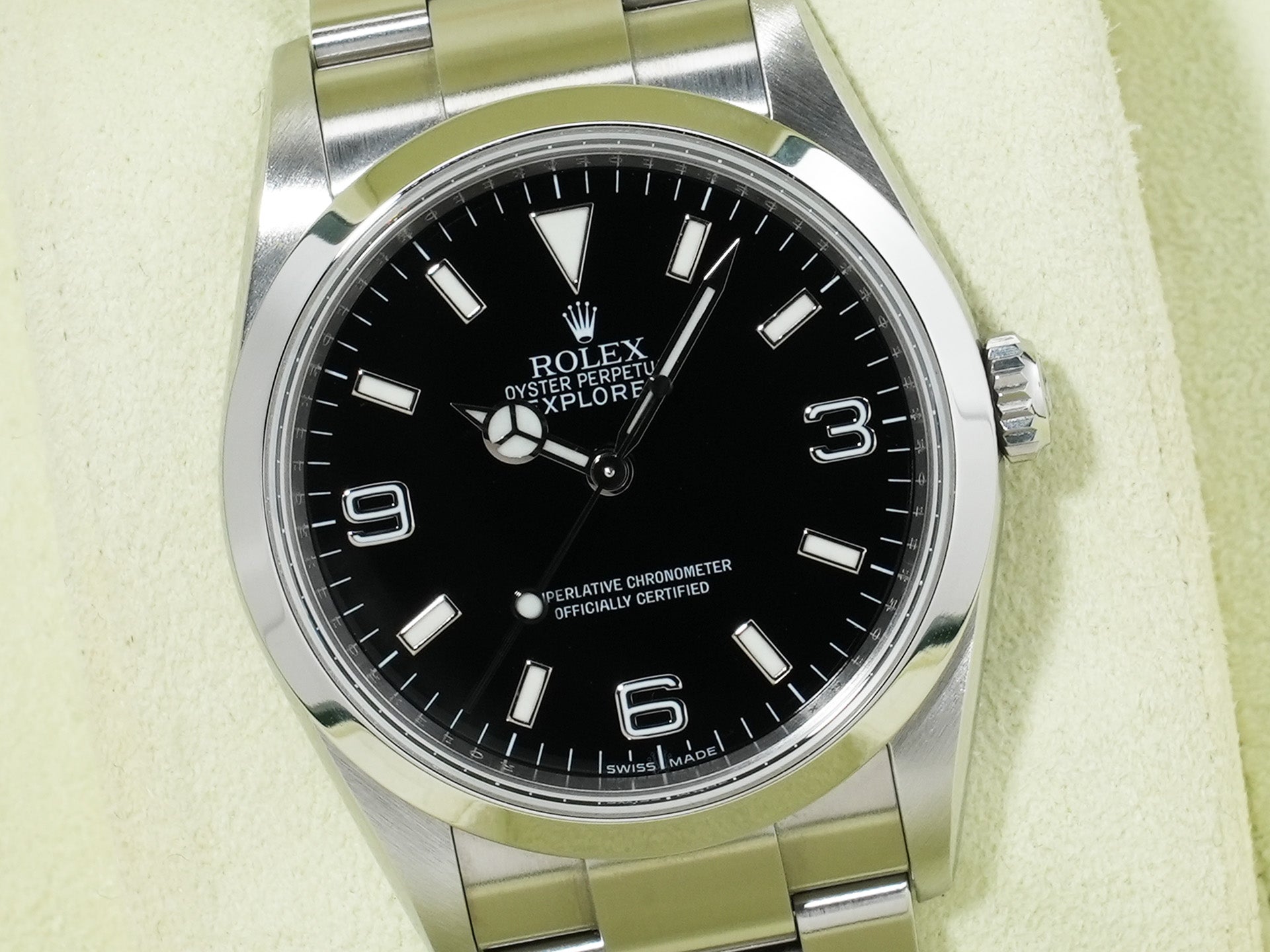 ロレックス エクスプローラーI Ref.114270 ステンレススチール ブラック文字盤 オイスターブレスレット 中古 76imptve