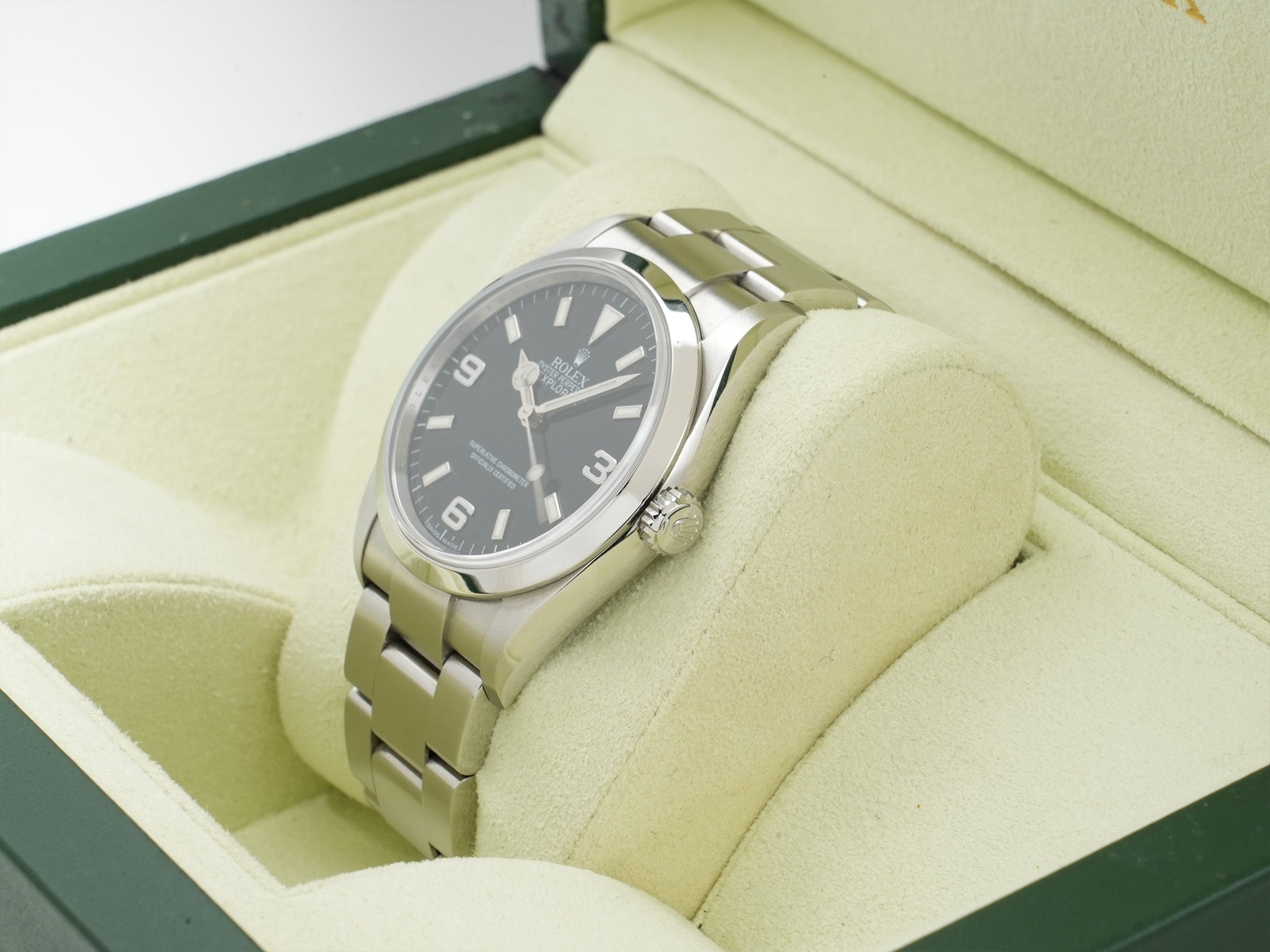 ロレックス エクスプローラーI Ref.114270 ステンレススチール ブラック文字盤 オイスターブレスレット 中古 76imptve