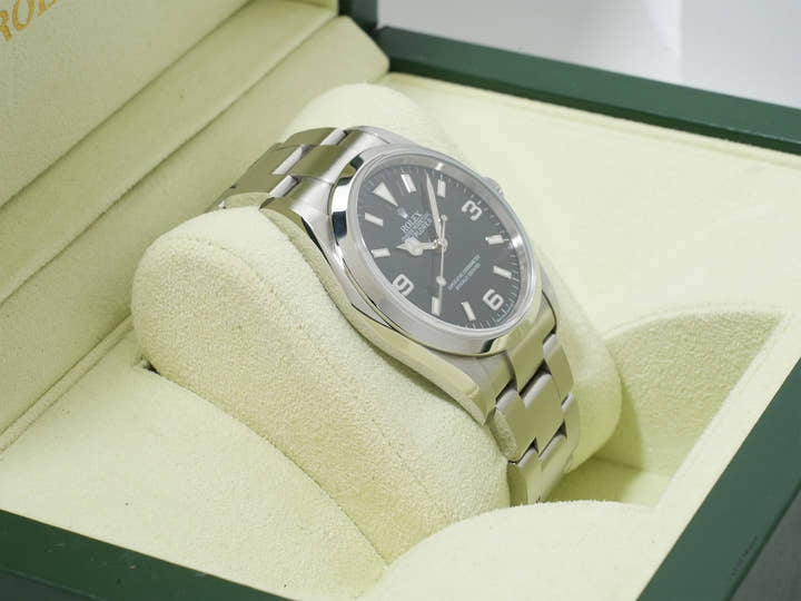 ロレックス エクスプローラーI Ref.114270 ステンレススチール ブラック文字盤 オイスターブレスレット 中古 76imptve