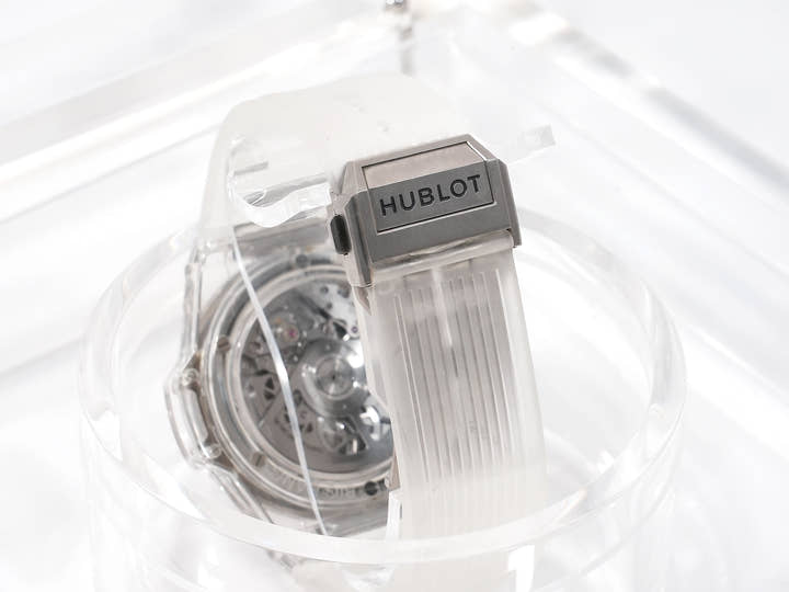 ウブロ ビッグバン ウニコ サファイアバゲット Ref.411.JX.4802.RT.1904 サファイアクリスタル スケルトン文字盤 美中古 tvspuxr6